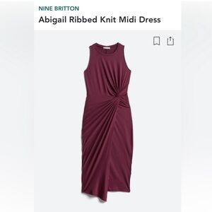 nine britton abigail fitted midi dress dark purple stitch fix
